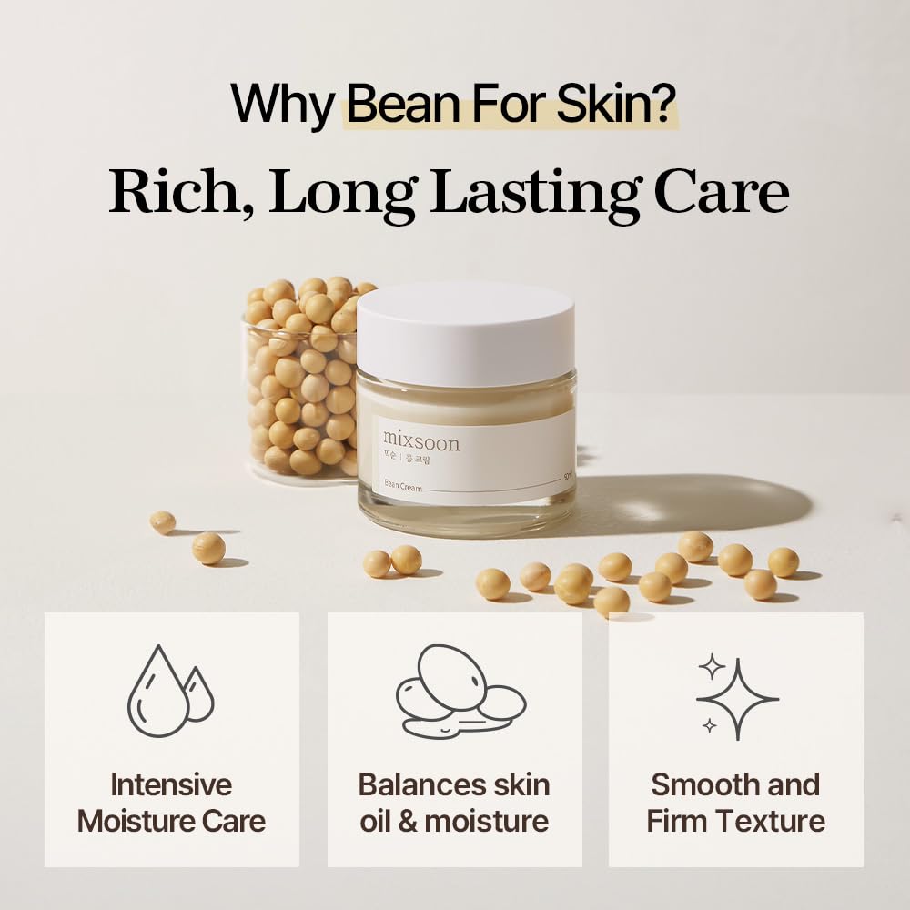Mixsoon Bean Cream — Luxurious Hydration with Fermented Soybean Extract