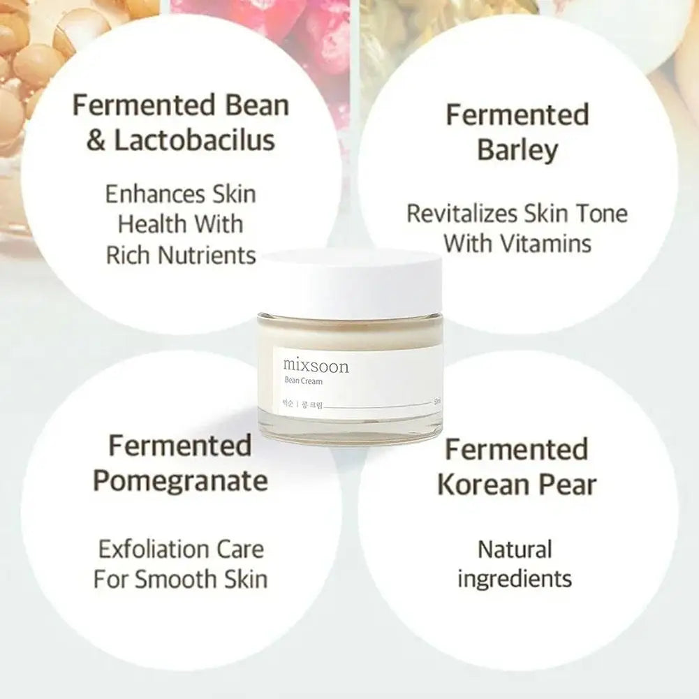 Mixsoon Bean Cream — Luxurious Hydration with Fermented Soybean Extract